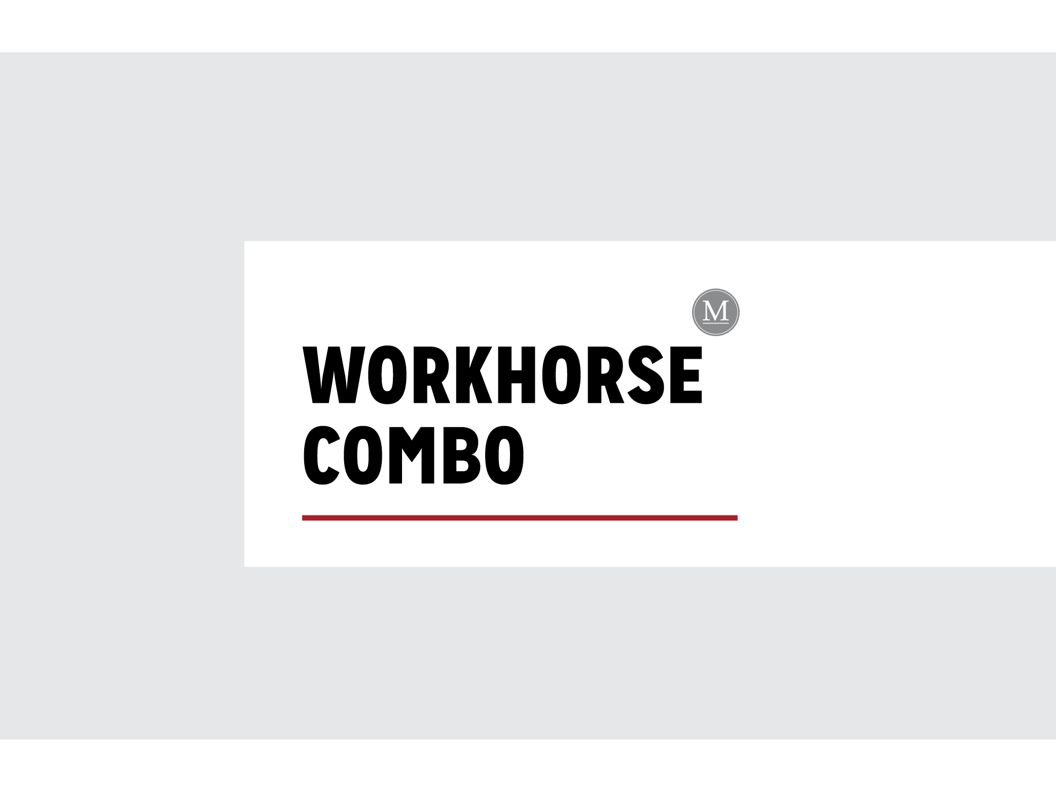 Workhorse Combo Add Ons