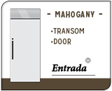 Mahogany - Transom, Door